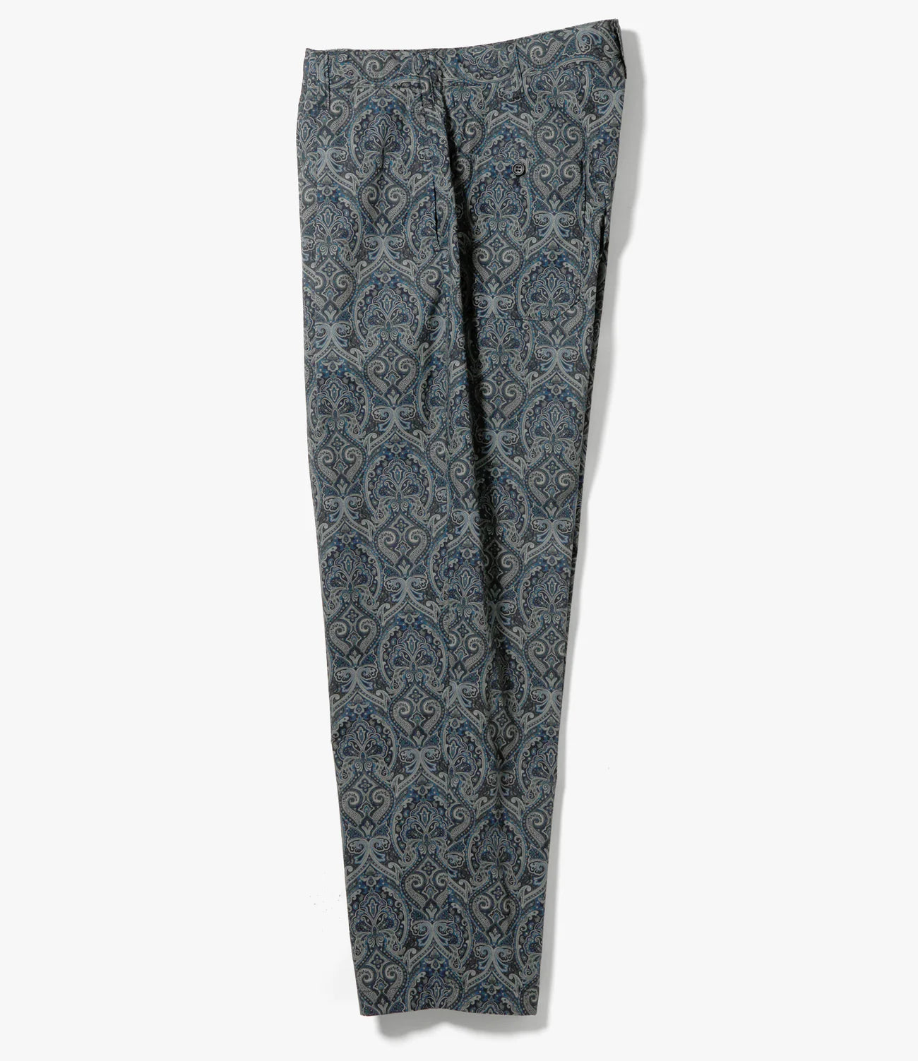 Engineered Garments Nepenthes SP Carlyle Pant - Navy Cotton Paisley Print