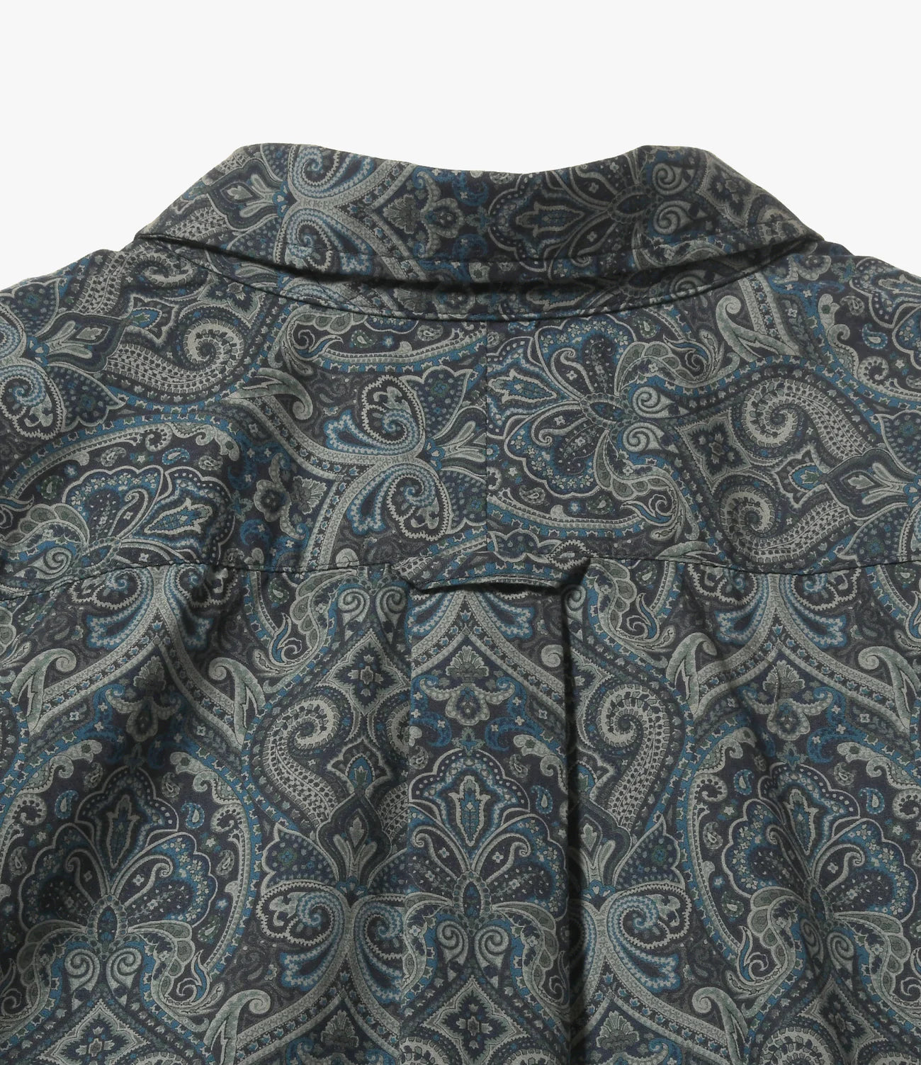 Engineered Garments Nepenthes SP Ivy BD Shirt - Navy Cotton Paisley Print