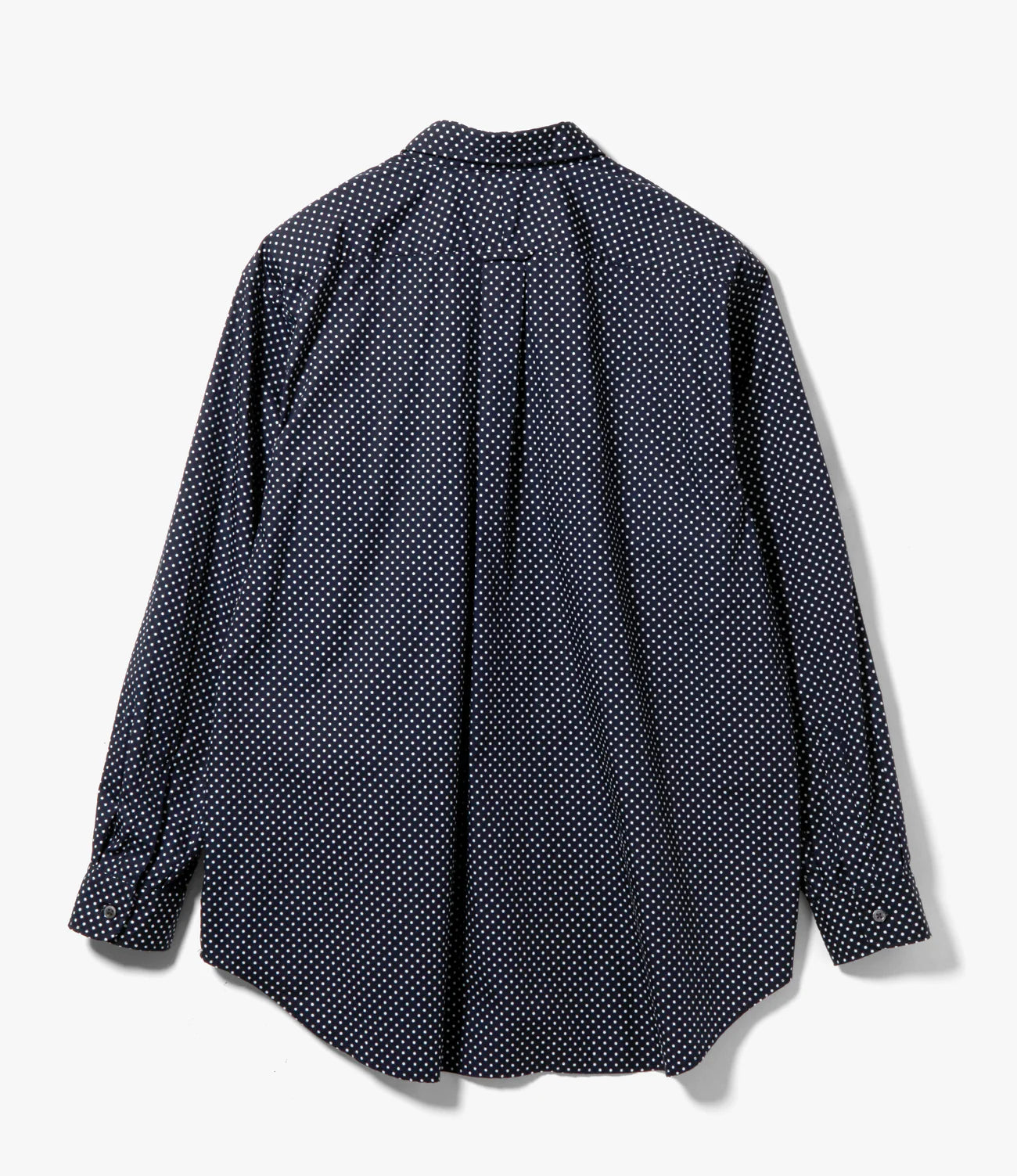 Engineered Garments Nepenthes SP Ivy BD Shirt - Navy Big PD Broadcloth