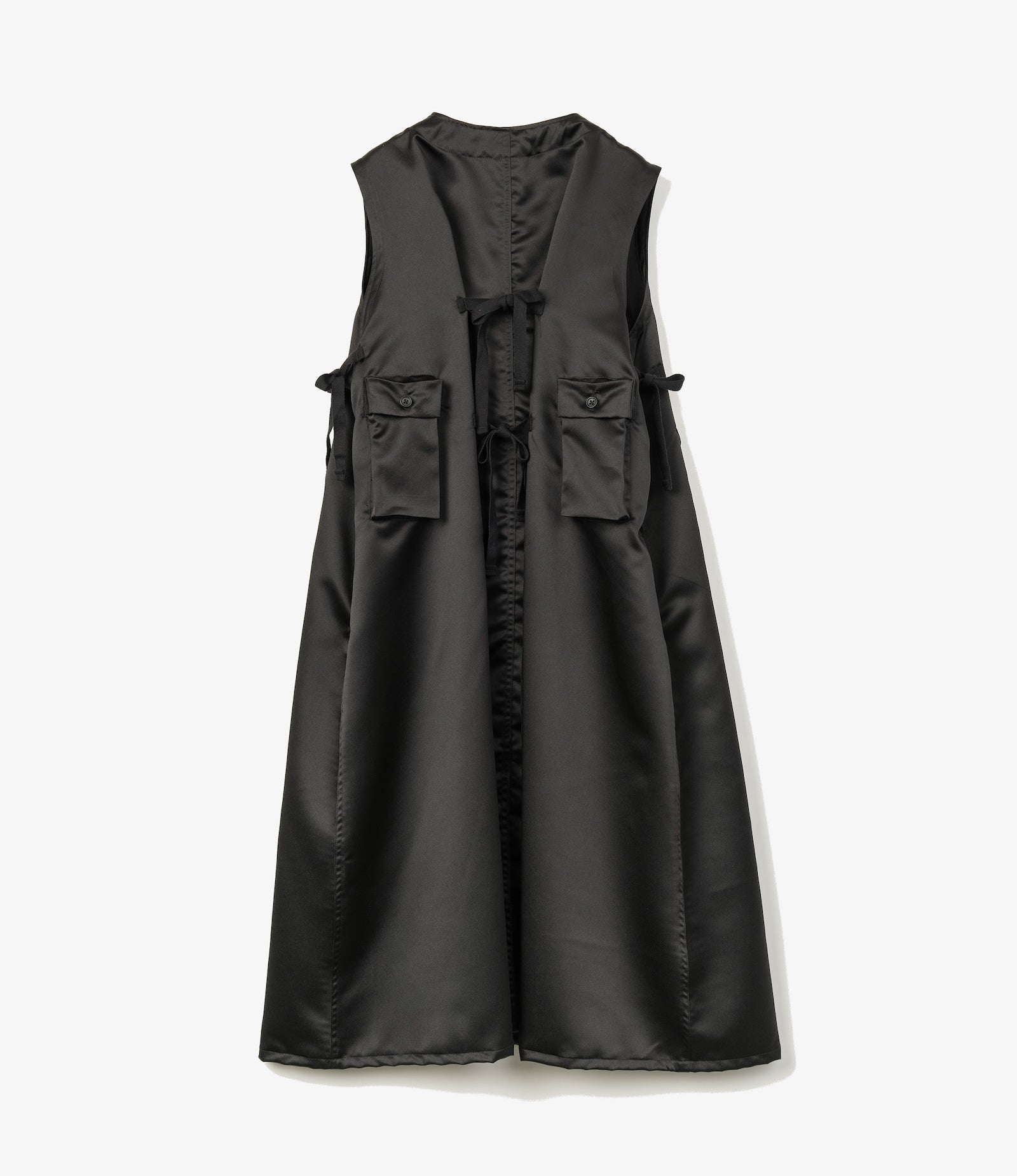 C-1 Dress – Black Mystique Satin