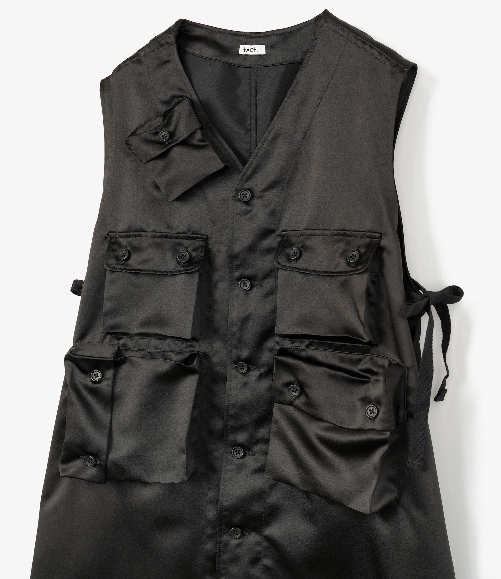 C-1 Dress – Black Mystique Satin