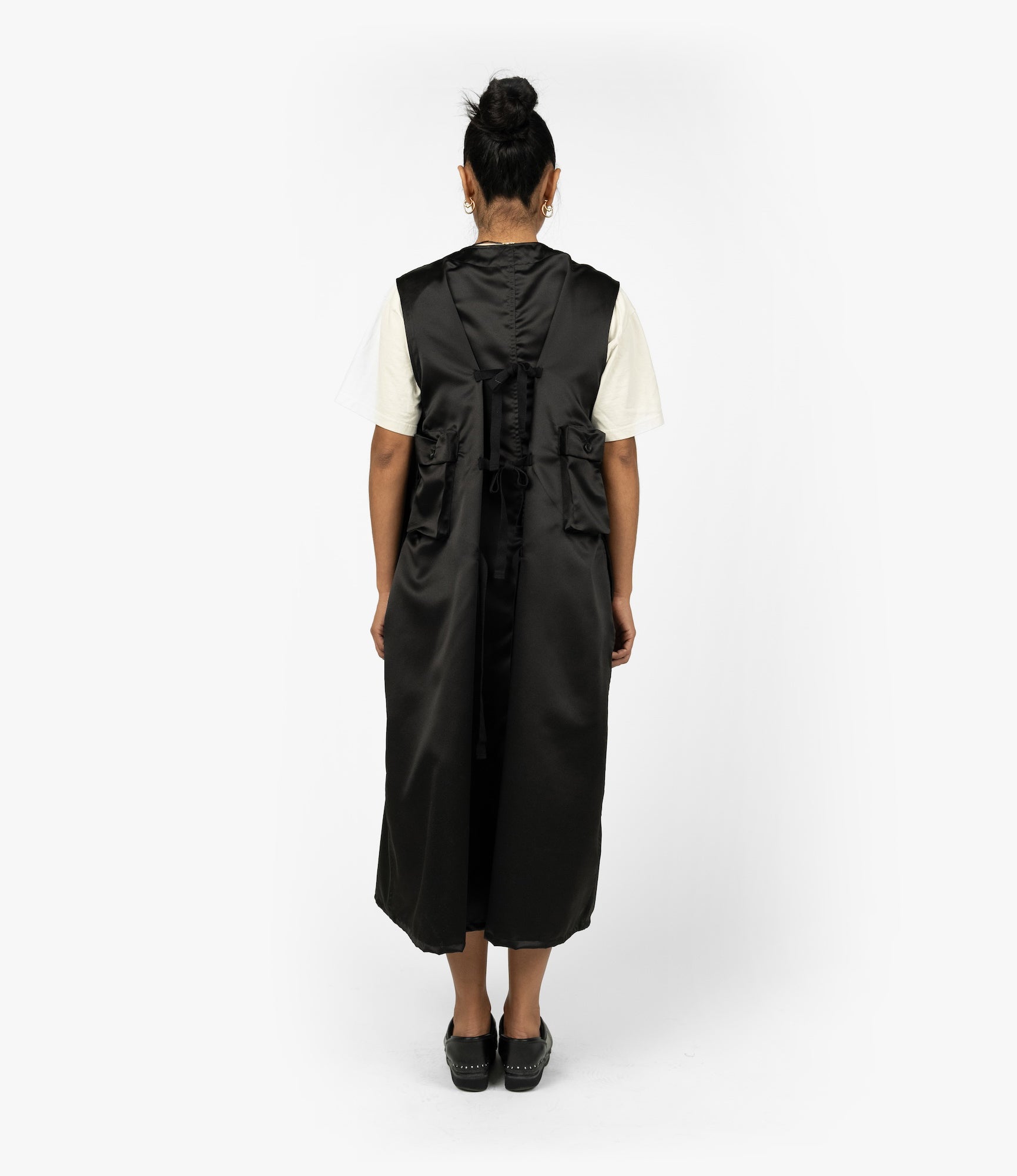 C-1 Dress – Black Mystique Satin