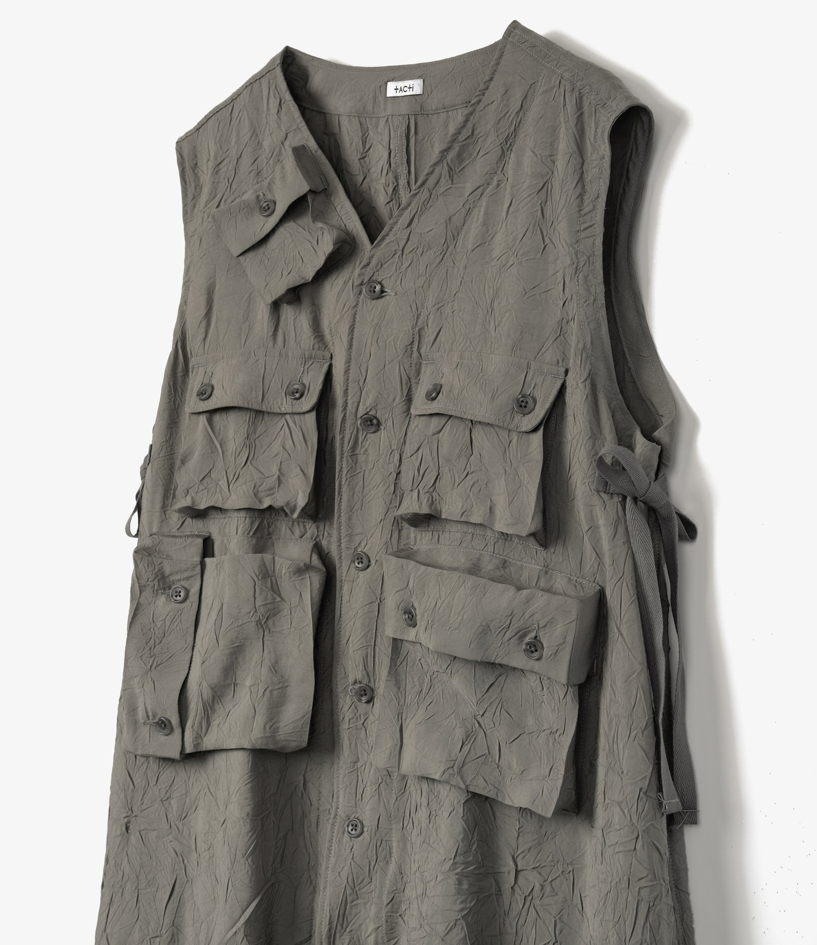 C-1 Dress – Grey Crushed Modal