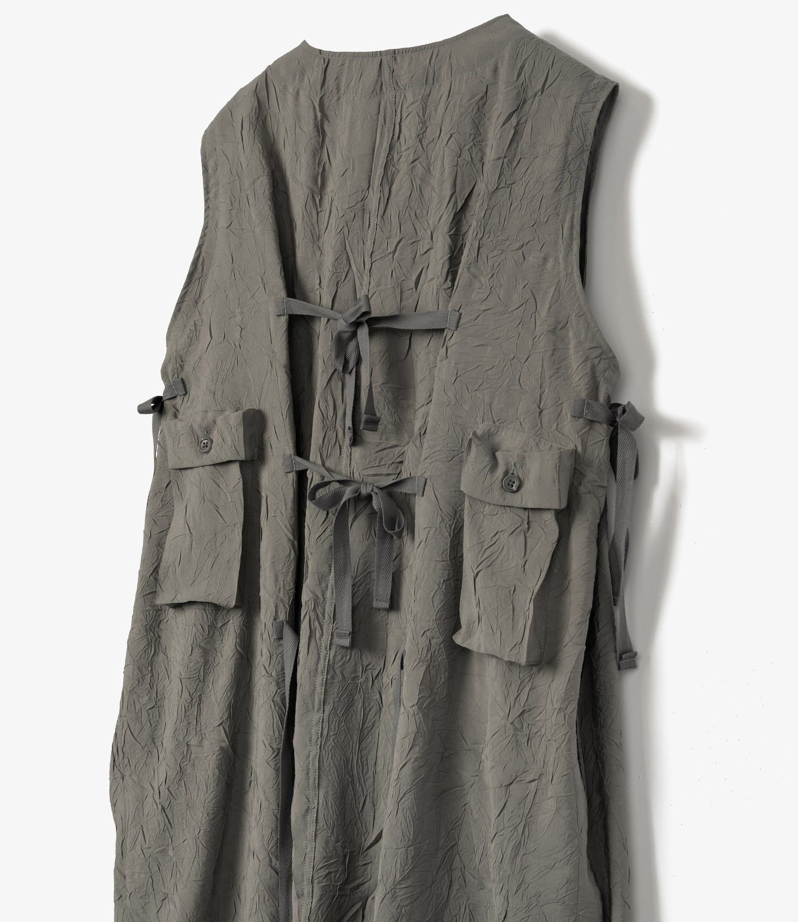 C-1 Dress – Grey Crushed Modal