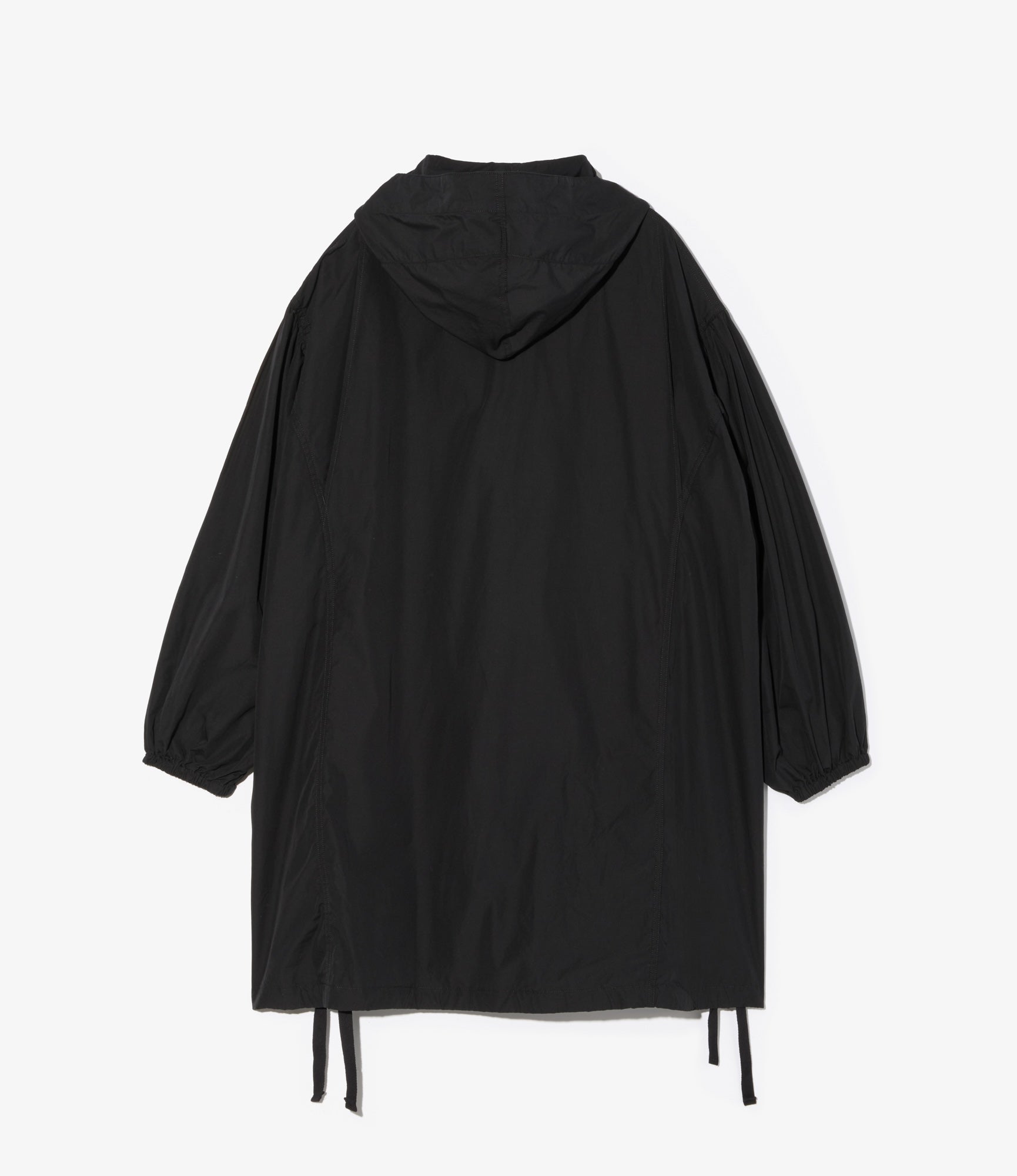Hooded Field Dress – Black 100s Broadcloth