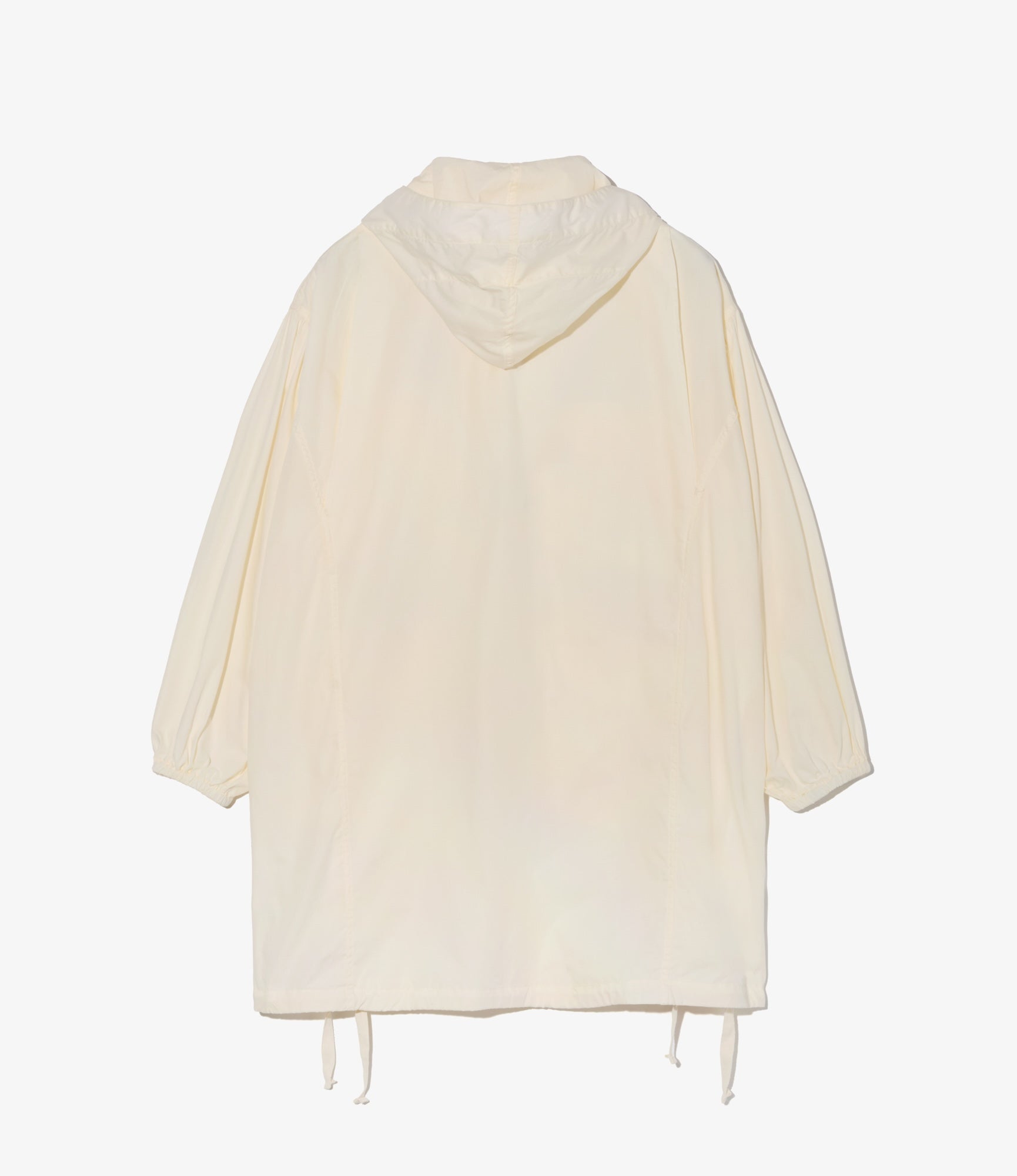 Hooded Field Dress – Ivory 50s Broadcloth