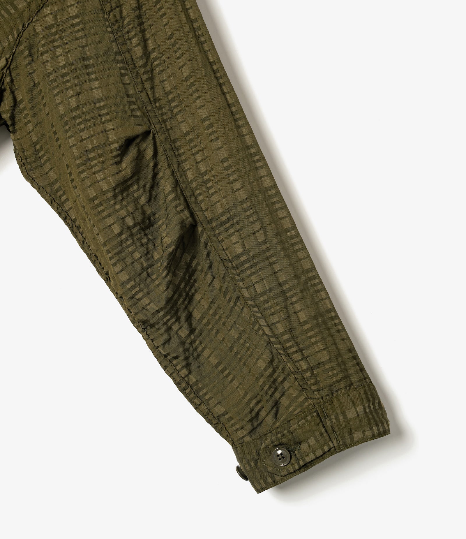 M51 Dress – Olive Check Rayon Cotton