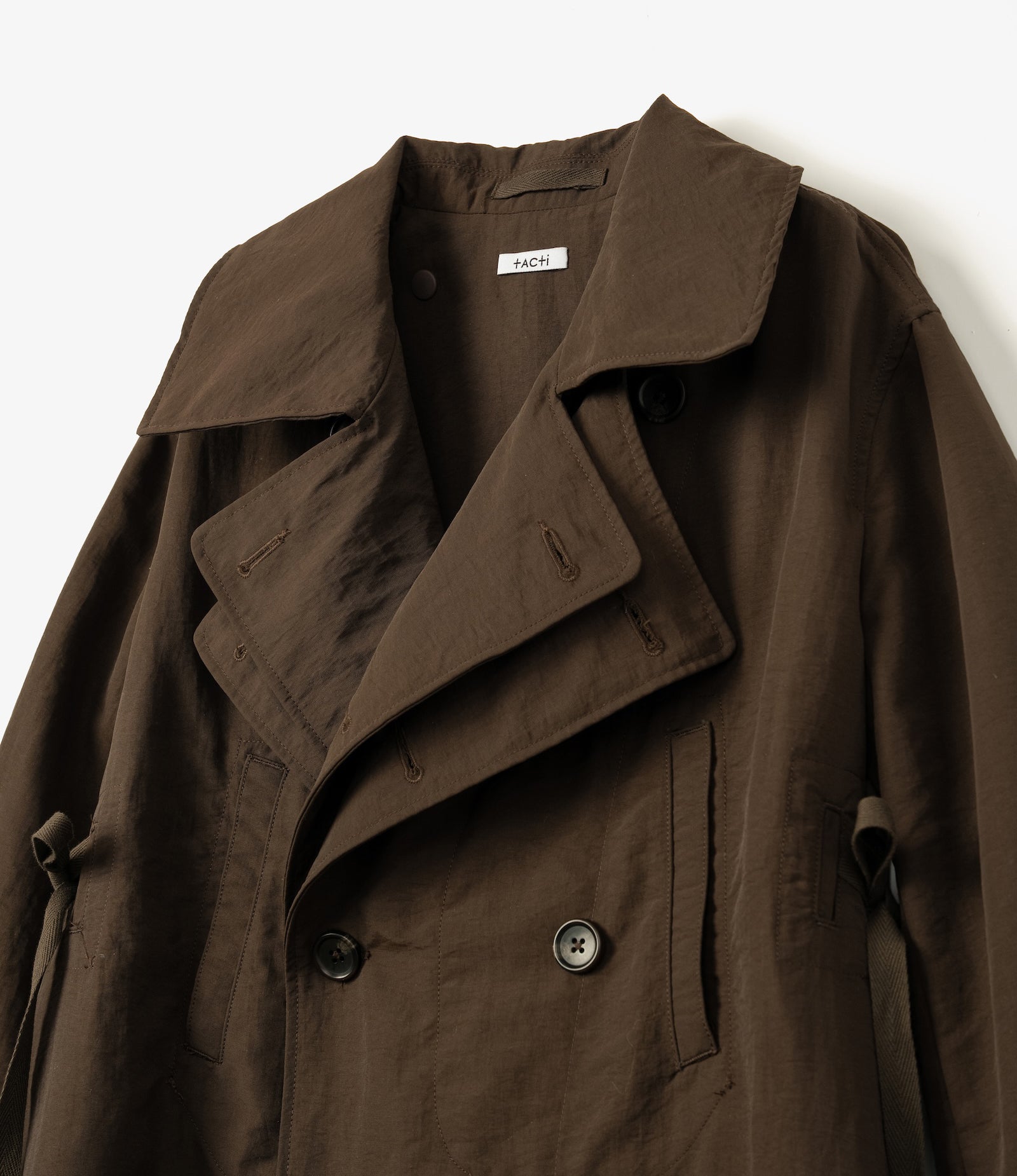 Pea Dress – Brown 4-Ply Taslan