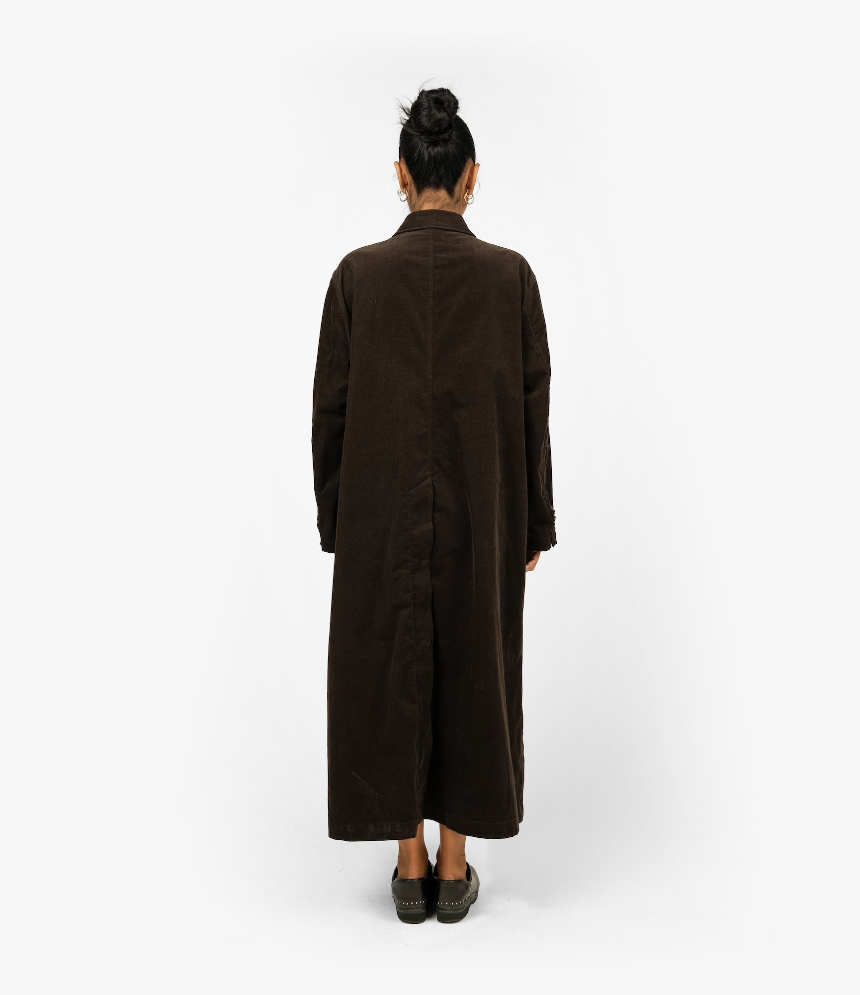 Tux Dress – Dark Brown Baby Corduroy