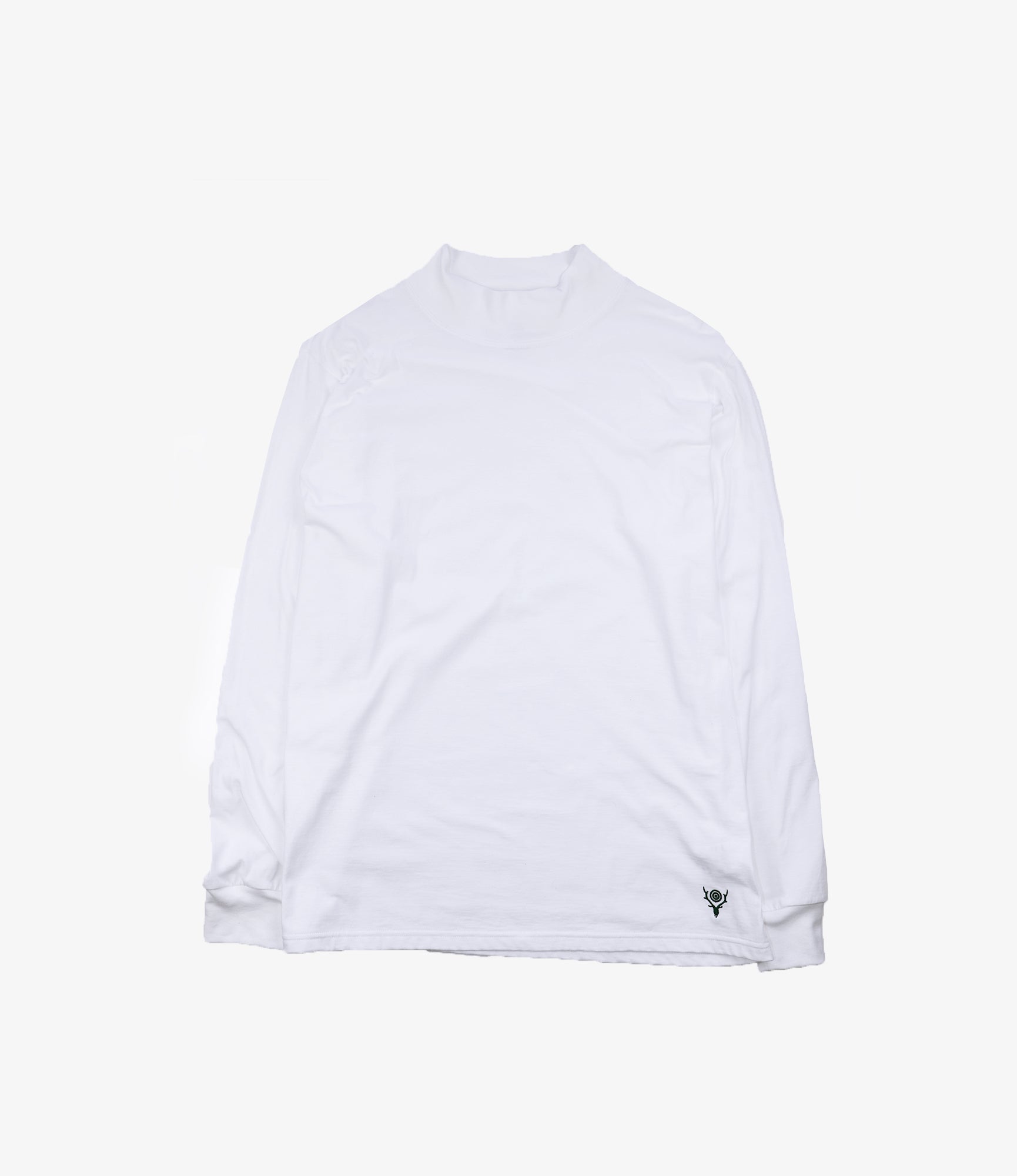 South2 West8 L/S Mock Neck Tee - Cordura Jersey - White