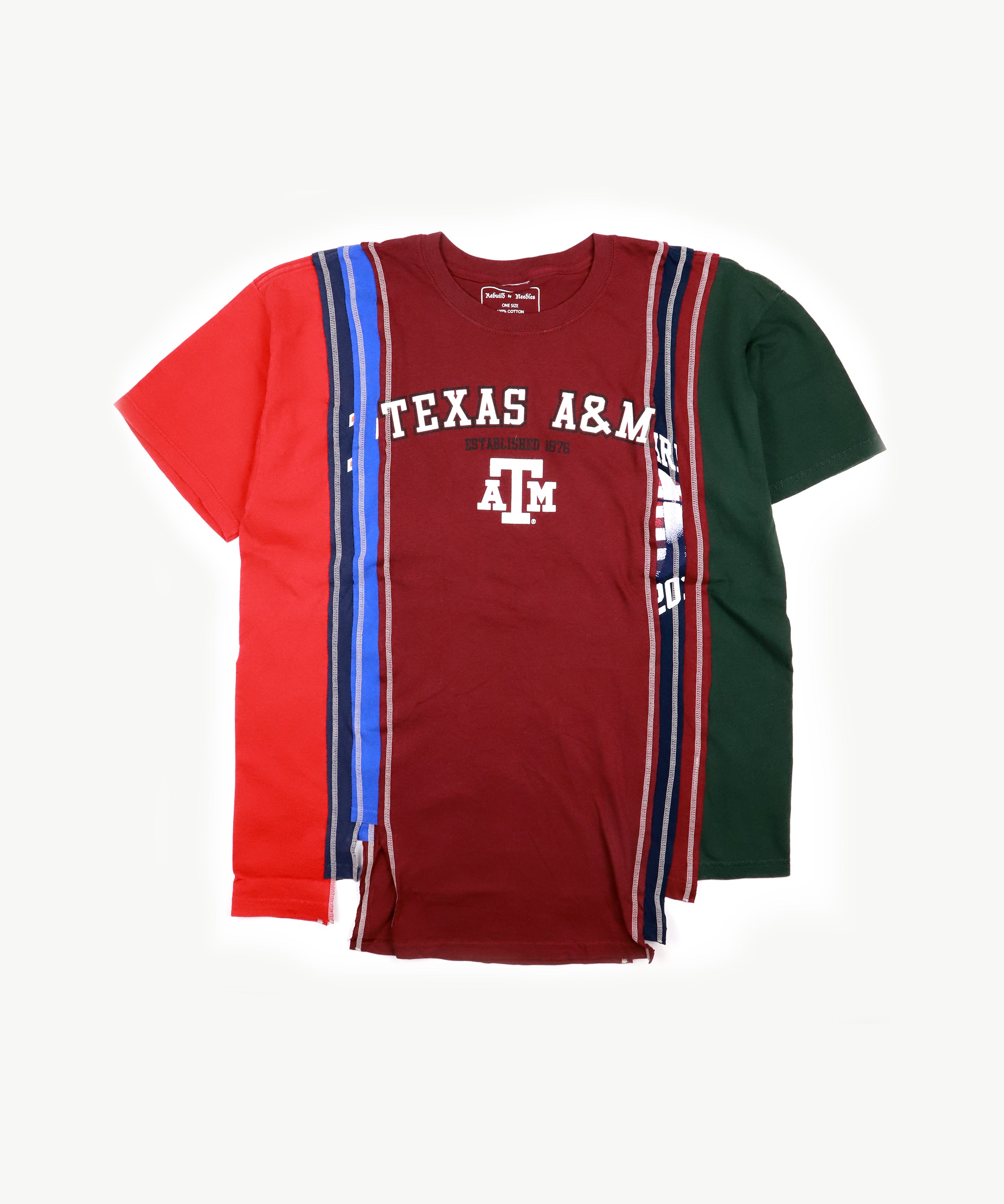 Rebuild by Needles 7 Cuts Short Sleeve Wide Tee - College