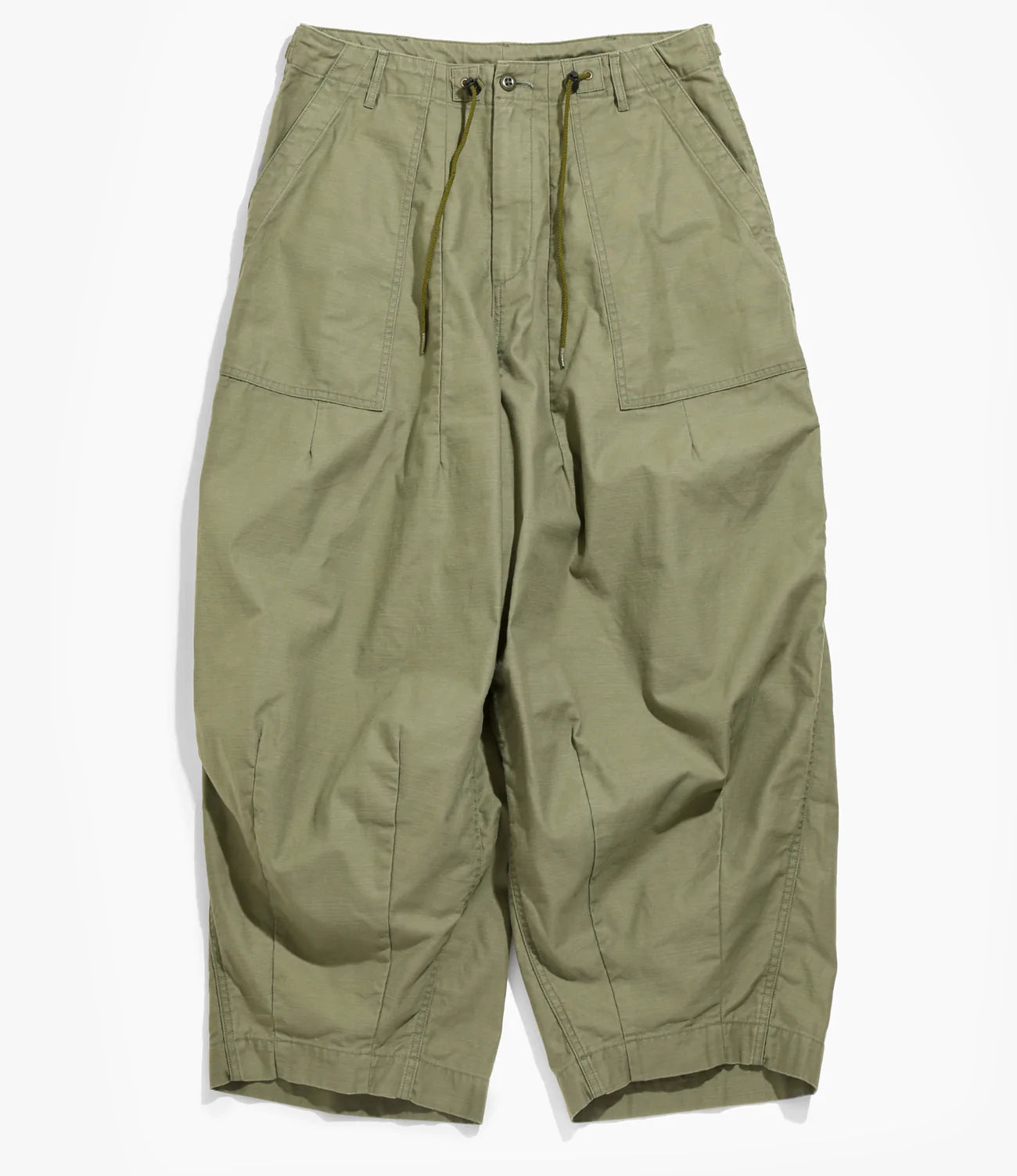 Needles : H.D. Pant - Fatigue - Olive | Nepenthes London