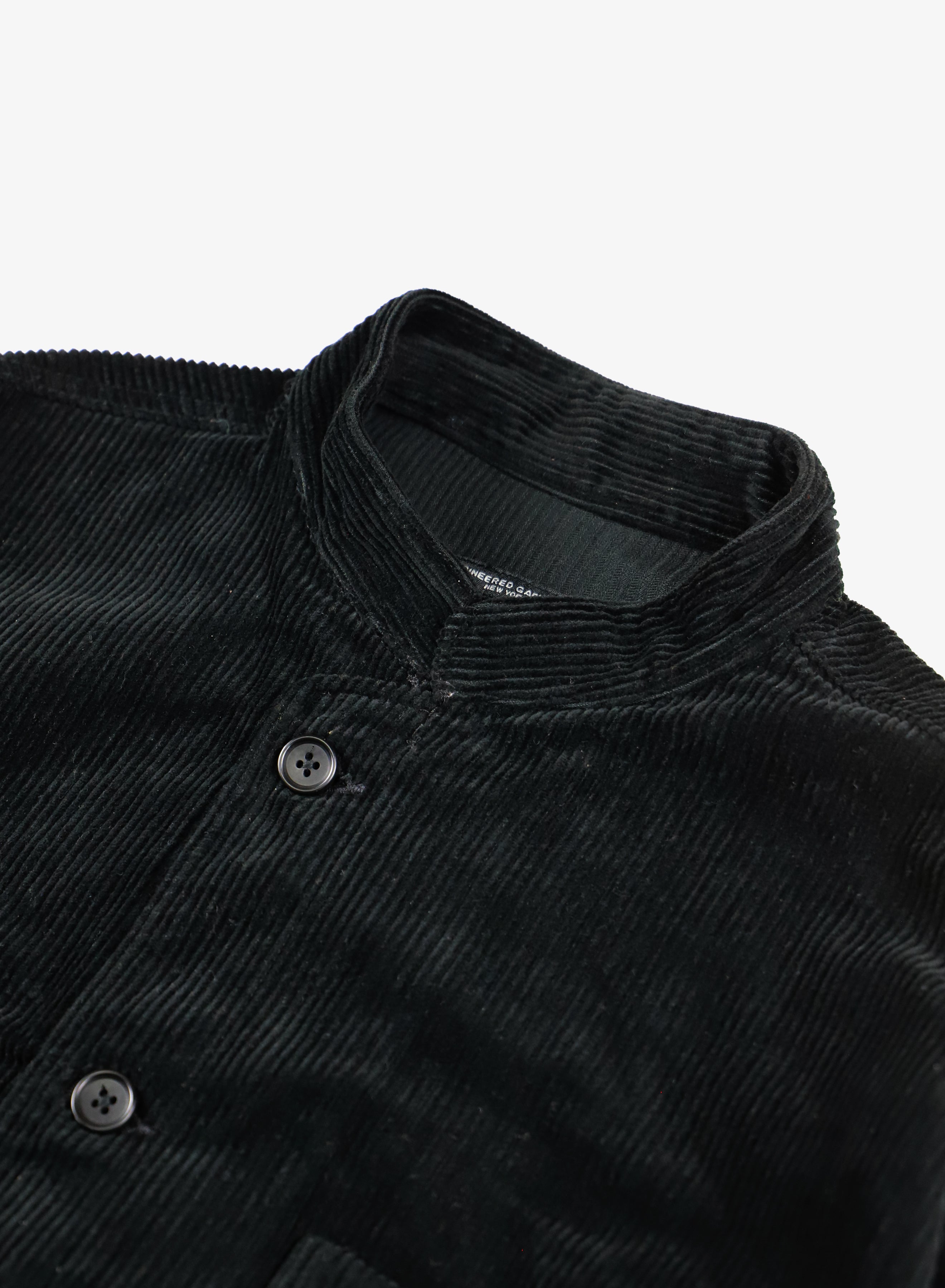 Engineered Garments Dayton Shirt - Black Cotton 8W Corduroy