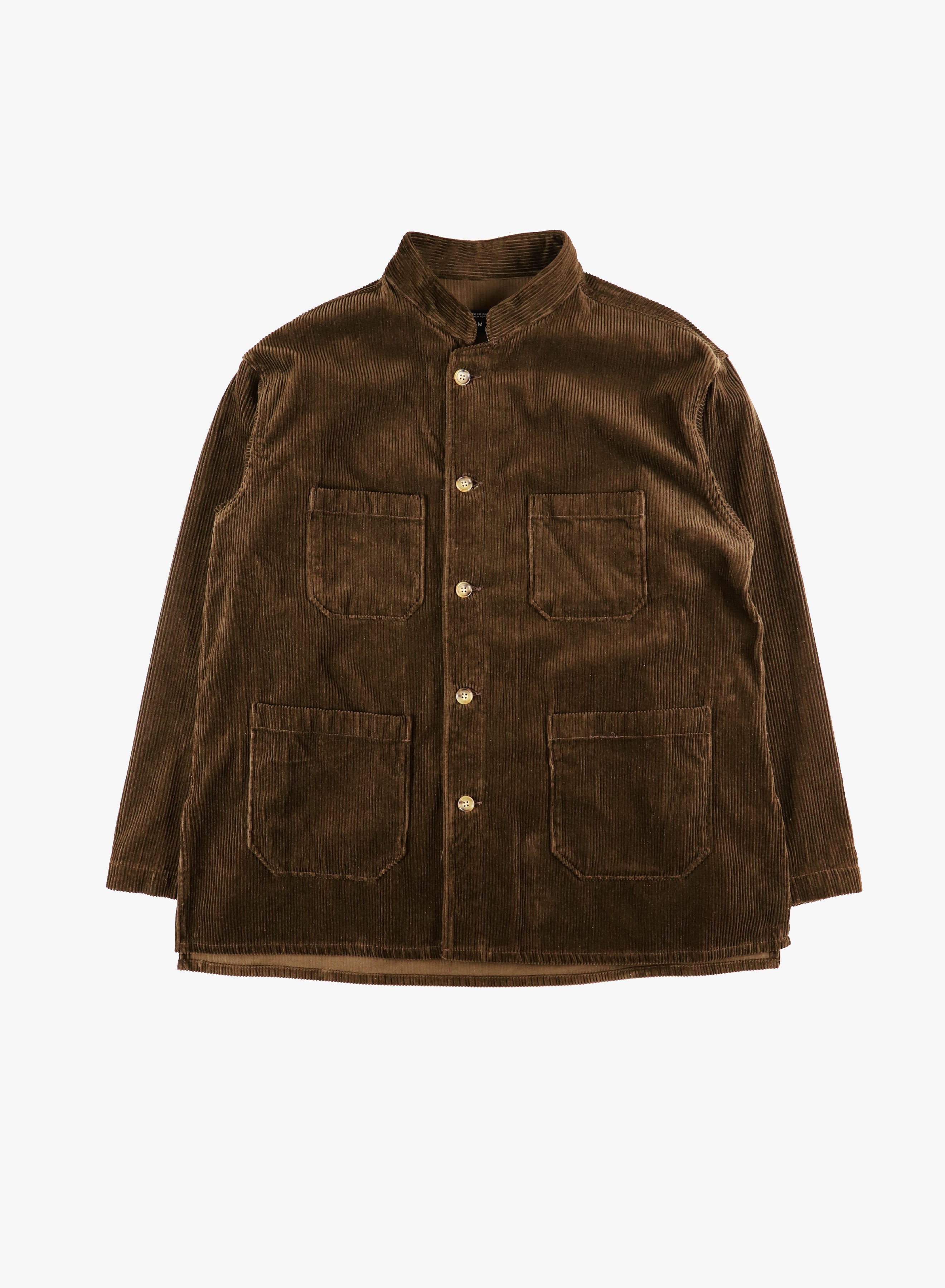 Engineered Garments Dayton Shirt - Brown Cotton 8W Corduroy