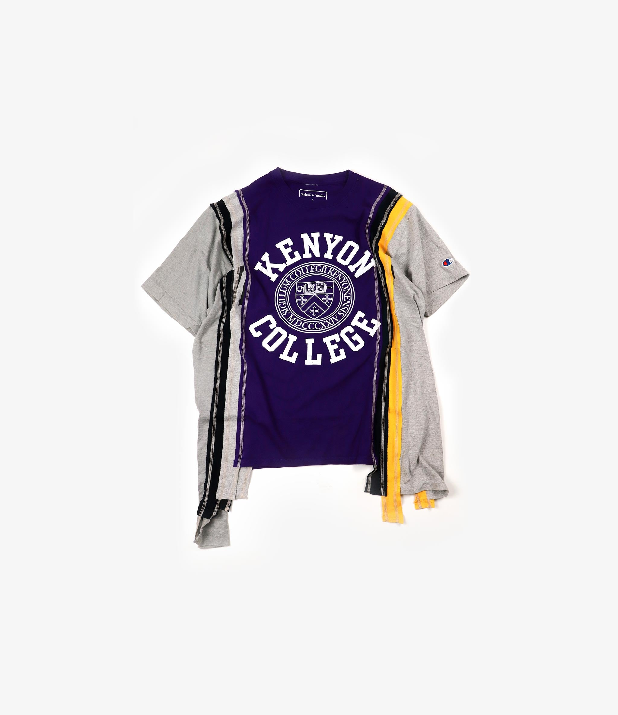 Rebuild by Needles 7 Cuts Short Sleeve College Tee - L