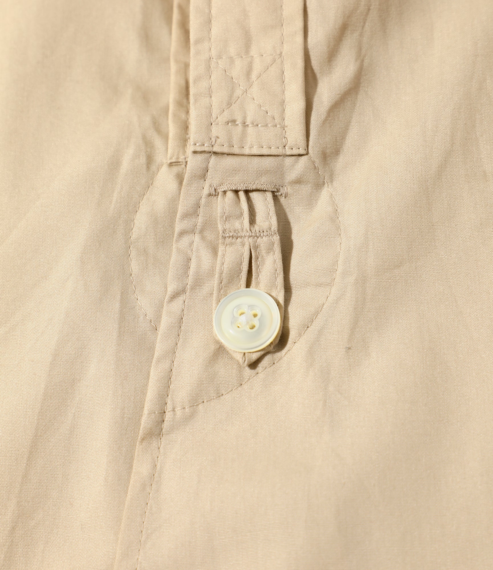 Needles Pinhole Regular Collar EDW Shirt - Cotton Broadcloth Beige