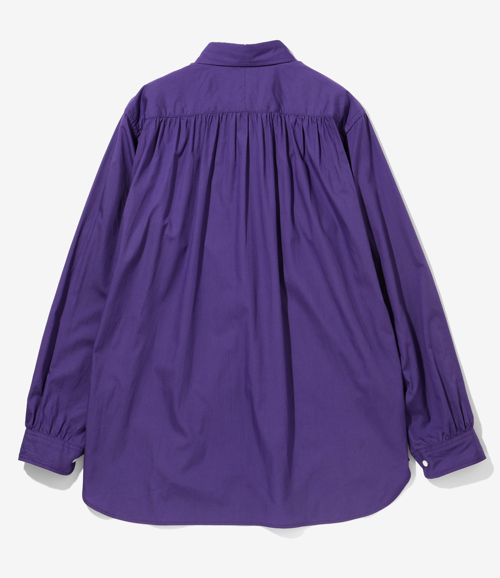 Needles Pinhole Regular Collar EDW Shirt - Cotton Broadcloth Purple