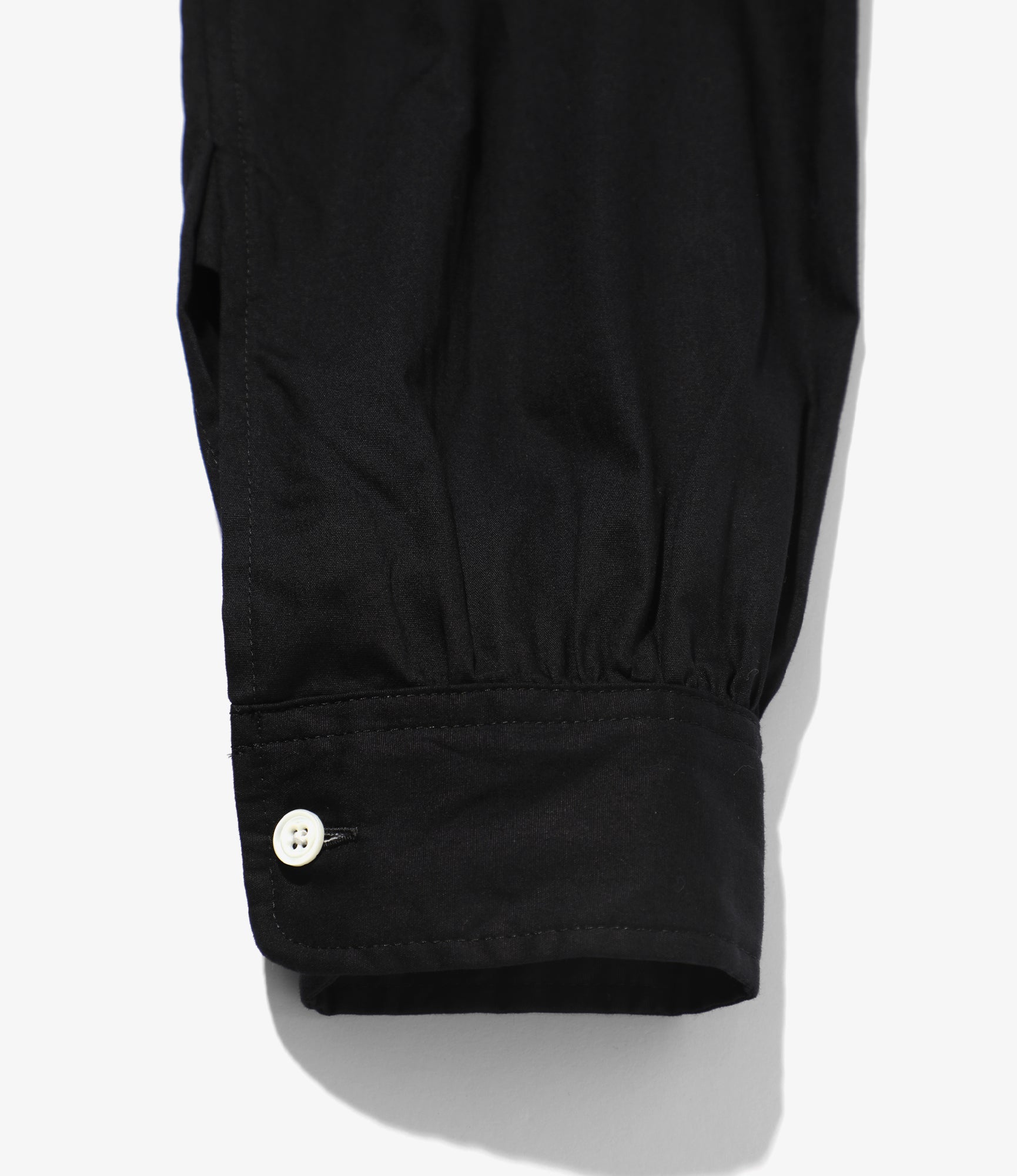 Needles Pinhole Regular Collar EDW Shirt - Cotton Broadcloth Black