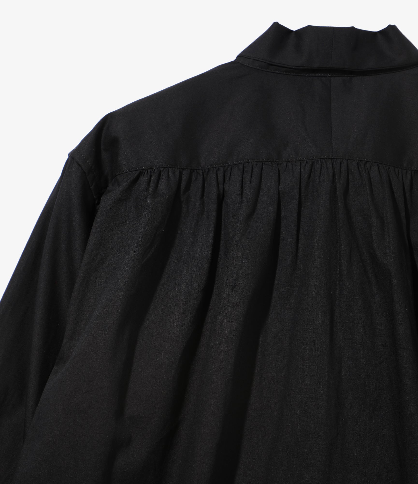 Needles Pinhole Regular Collar EDW Shirt - Cotton Broadcloth Black