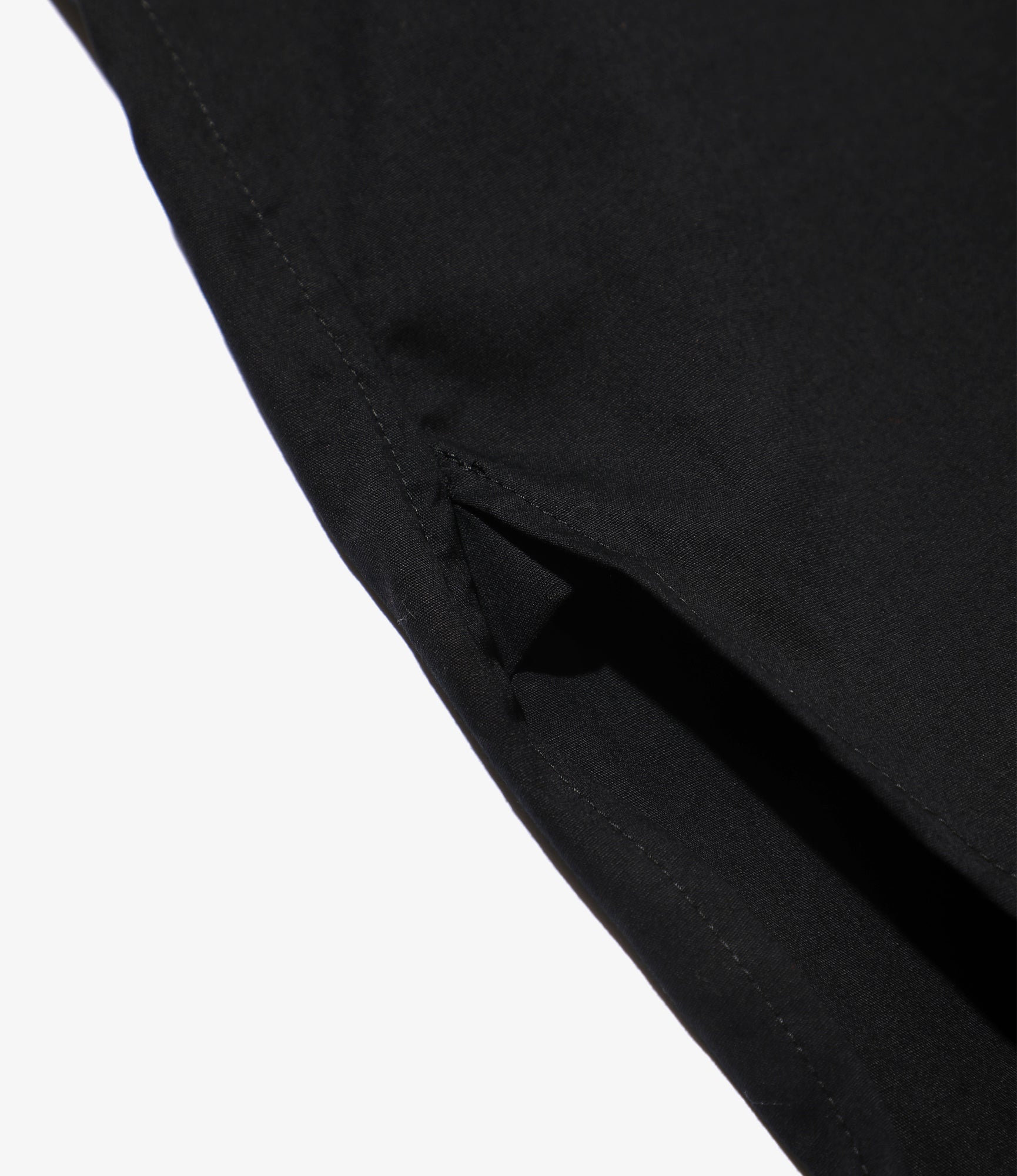 Needles Pinhole Round Collar EDW Shirt - Cotton Broadcloth Black