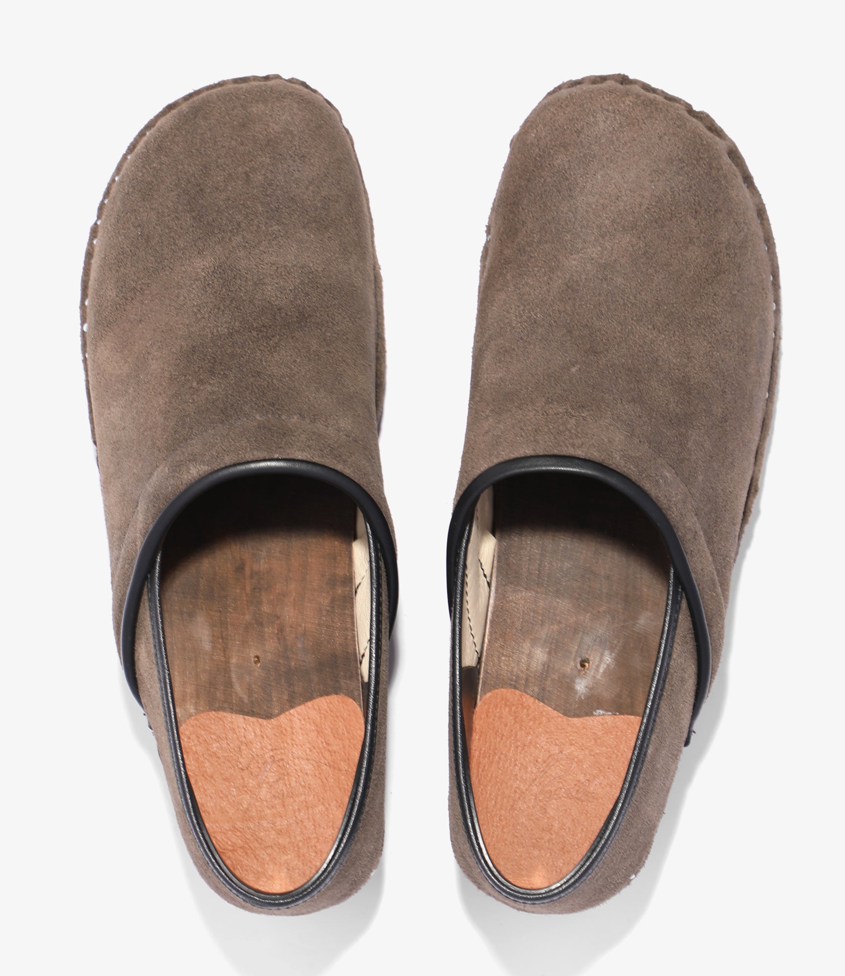 Needles x Troentorp - Closed Back Clog - Rough Out Taupe