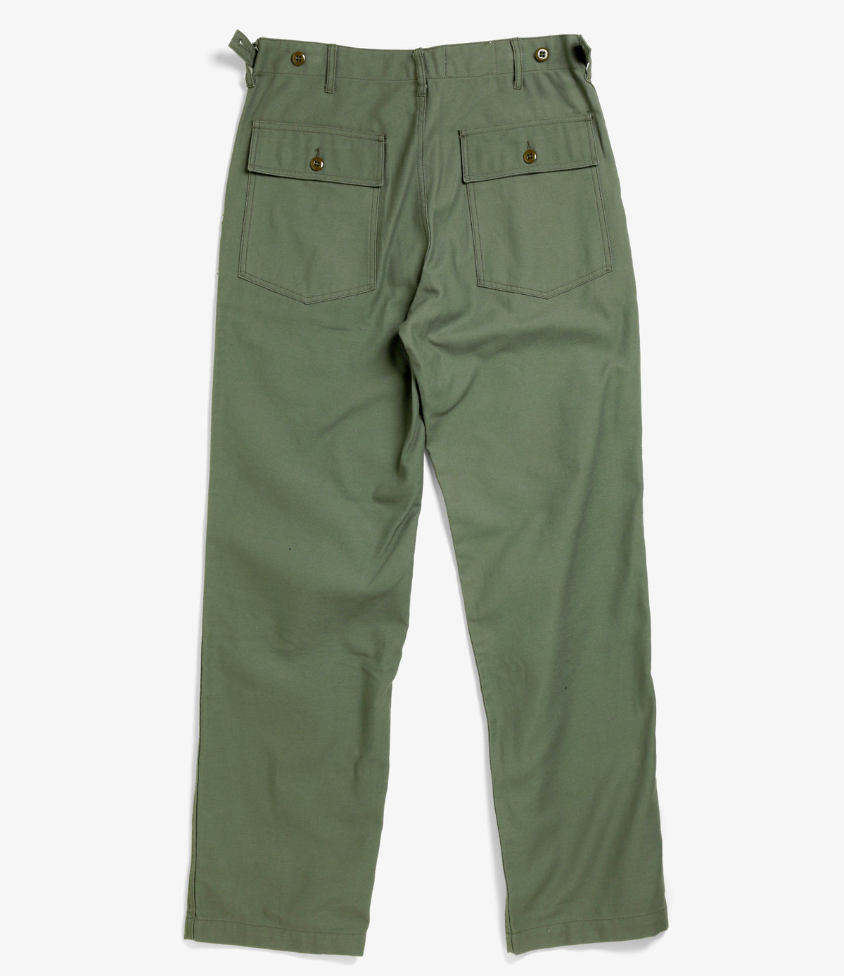 Fatigue Pant - Olive Cotton Reversed Sateen | Nepenthes London