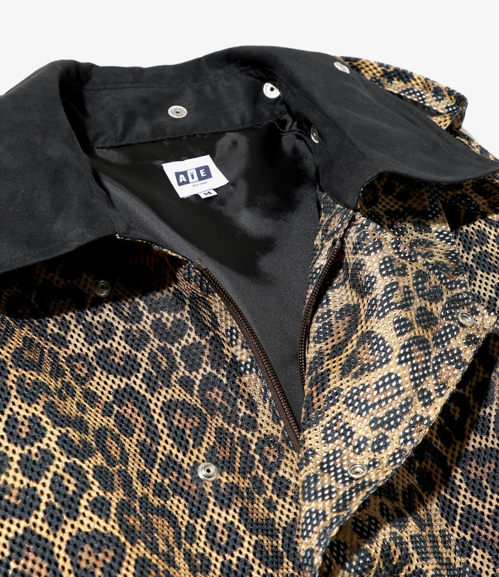 AIE FSG Jacket - Poly Mesh / Leopard Printed - Brown