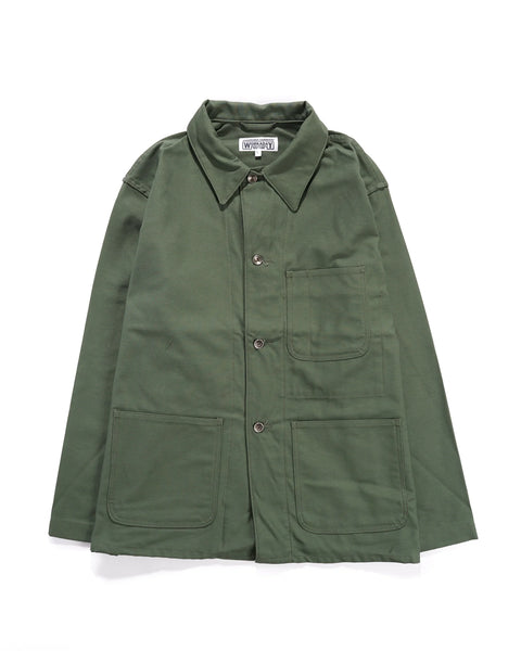 Engineered Garments Workaday Utility Jacket - Olive Cotton 